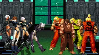 [KOF Mugen] Memorial | Angel vs Ken [ 4vs4 ]