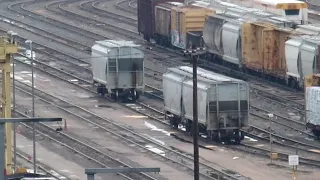 Runaway Train Cars Crash Into Each Other