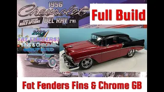 '56 Del Ray Custom - Fat Fenders Fins & Chrome GB Full Build Video 1/25 Revell