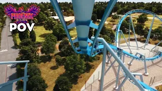 [NEW] Phoenix Rising Roller Coaster Animated POV | Busch Gardens Tampa