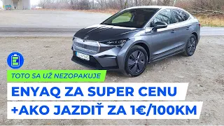 Toto sa už nezopakuje! ENYAQ za super cenu + ako jazdiť za 1€/100 km vďaka FVE.