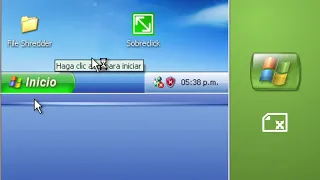 Ejecutando Windows XP Media Center 2005 con muy baja resolución