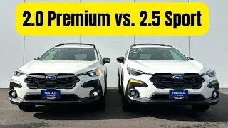 2024 Subaru Crosstrek Premium (2.0) vs. Sport (2.5) | POV Driving Impressions Review and 0-60.