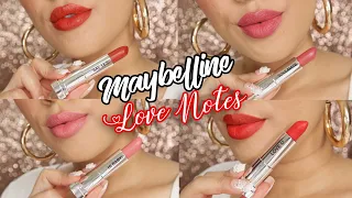 Maybelline Creamy Matte Lipstick | LOVE NOTES Collection | LUNA