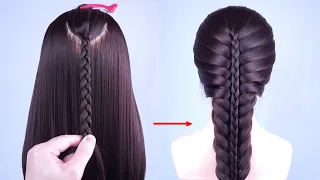 Easy And Unique Hairstyle For Wedding And Prom | Simple Ponytail Hairstyle For Girls | New Hairstyle