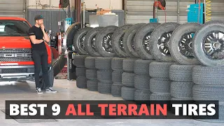 The BEST 9 All Terrain [A/T] Tires Tested! Conti vs BFGoodrich vs Firestone vs Toyo vs Nitto + More