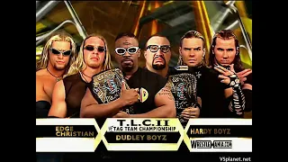 Hardy Boyz vs Dudley Boyz vs Edge & Christian - TLC Match - WrestleMania 17 - Highlights