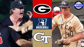 #7 Georgia vs Georgia Tech (AMAZING GAME!) | Regional Final (G6) | 2024 College Baseball Highlights