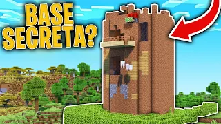 STEVE construye su BASE SECRETA en mi MUNDO de MINECRAFT! 😂