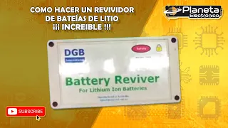 ✂️✂️ COMO hacer un REVIVIDOR de batería de LITIO ¡¡¡ INCREIBLE !!!