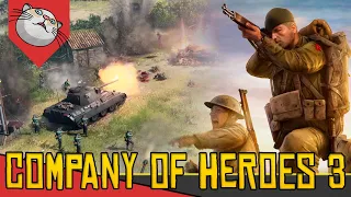 SEGUNDA GUERRA Mundial em RTS  2v2 - Company of Heroes 3 Pre Alpha [Gameplay Português PT-BR]