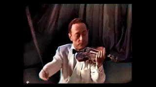 Heifetz Plays Dinicu - Hora Staccato (1949). AI Colorize, 1080p 60fps.