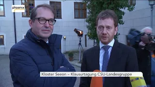 Statement Michael Kretschmer (Ministerpräsident Sachsen, CDU) und Alexander Dobrint (CSU)