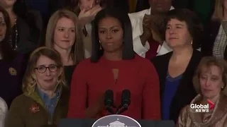 Michelle Obama delivers emotional final speech as first lady of the United States