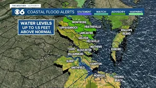 Coastal Flood Advisory remains in effect for Northern Neck through early Monday