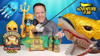 Treasure X Sunken Gold “Hunters” & “Shark’s Treasure” Unboxing Adventure Fun Toy review by Dad!