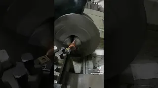 Facing a copper electrode on the lathe #lathe #fyp #facing #copper #machine #lathework #machinst