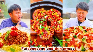 Songsong and Ermao choose blind box, which food choice do you like? mukbang | songsong and ermao