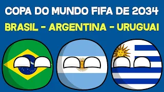 Simulação da Copa do Mundo FIFA de 2034 - Brasil, Argentina e Uruguai