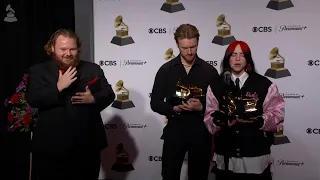 BILLIE EILISH & FINNEAS Backstage At The 2024 GRAMMYs