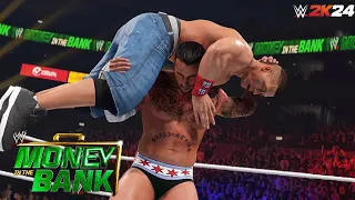 WWE 2K24 SIMULATION: CM Punk vs John Cena Money in the Bank 2011 Highlights