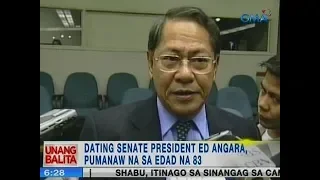 UB: Ex-Senate President Ed Angara, pumanaw na sa edad na 83