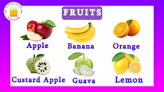 25 Fruits Name in English|Learning videos for kids|English Vocabulary|Tamilarasi English