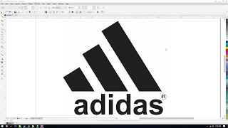 CoralDraw Adidas Logo Designing - Learn CorelDraw 2019 tutorial in Hindi