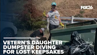 Daughter finds veteran dad's keepsakes in dumpster on Memorial Day weekend