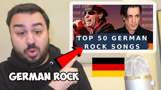 British Reaction To Top 50 German Rock Songs (Best German Rock Music)