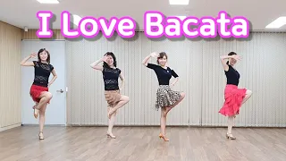 I Love Bachata Line dance (Beginner) KyungOk Kim