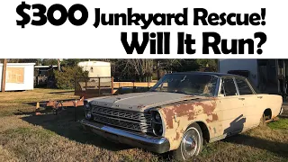 Will This $300 Galaxie Run? Junkyard Revival Attempt - 1966 Ford Galaxie