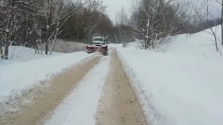 снегоротор Д-470 убирает снег