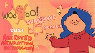 My ACCEPTED Animation Portfolios! (SVA, OCAD, Seneca)