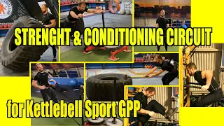 Strength & Conditioning Circuit Training #2 by PRO kettlebell lifter Denis Vasilev