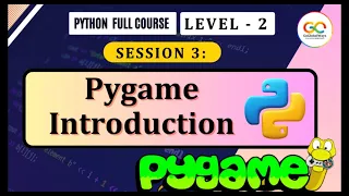 Introduction to Pygame  |  Pygame Tutorial | Python Programming