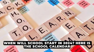 When will school start in 2024? Here is the school calendar | NEWS IN A MINUTE