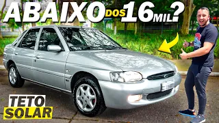 UM CARRO ABAIXO DOS 15 MIL COM TETO SOLAR E SUPER CONFORTÁVEL 😱FORD ESCORT GLX