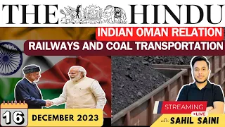 The Hindu Newspaper Analysis | 16 December 2023 | Daily Current Affairs Analysis UPSC IAS