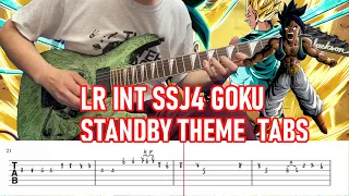 【Guitar TAB & Slow Demonstration】Dokkan LR INT SSJ4 GOKU STANDBY SKILL THEME