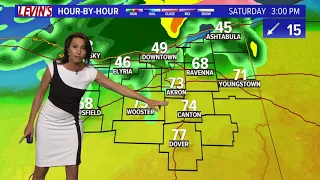 11 p.m. weather forecast for April 13, 2018