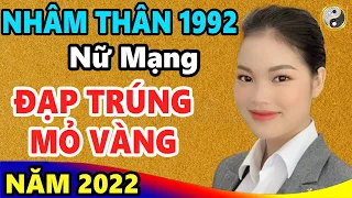 Tử Vi Trọn Đời Tuổi Nhâm Thân 1992 Nữ mạng Năm 2022 Vận May LIÊN TIẾP Ùn Ùn Kéo Tới Giàu Như Vũ Bão