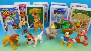 1997 WALT DISNEYS MASTERPIECE COLLECTION SET OF 9 McDONALD'S HAPPY MEAL COLLECTORS TOYS VIDEO REVIEW