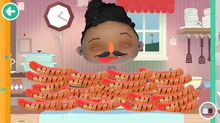 How Many Hot Dogs Can This Boy Eat? (Toca Kitchen 2 Gameplay)