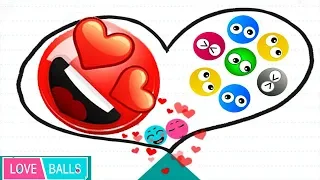 Love Balls - Gameplay walkthrough Part 7 - Level 216 - 235 ( iOS , Android )