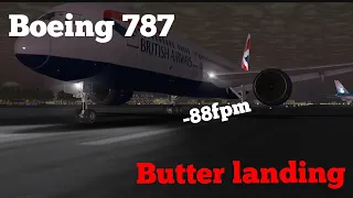 {RFS} Butter landing with a 787 (-88fpm) 🔥 #swiss001landing