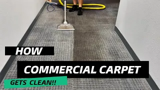 Cleaning 25,000 sq feet of dirty commercial carpet with ease! How we do it!?
