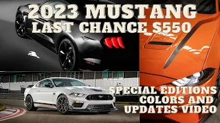 2023 Ford Mustang Updates, Special Editions, Paint Colors The Last S550