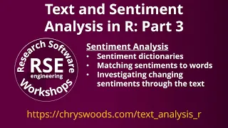 Text and Sentiment Analysis in R: Part 3