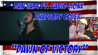 "Dawn Of Victory" ft. FABIO LIONE - Rhapsody Cover - REACTION - OMG the Drums